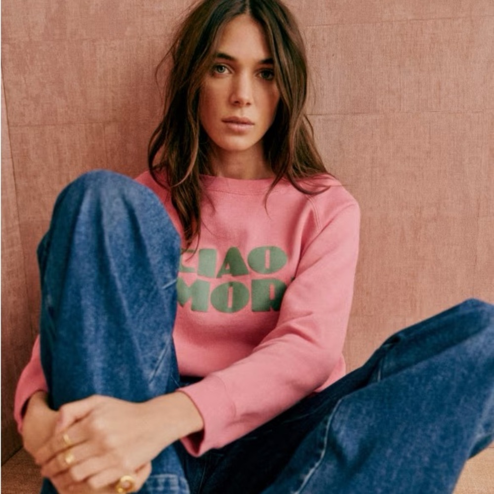 Sezane Ciao Amore Sweatshirt